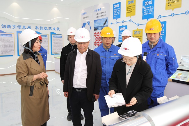 河南省縣域共青團基層組織改革評估組到萬(wàn)基鋁加工公司調研青年技術(shù)創(chuàng  )新工作